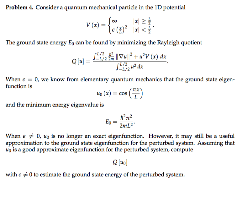 Solved Consider A Quantum Mechanical Particle In The 1d P Chegg Com