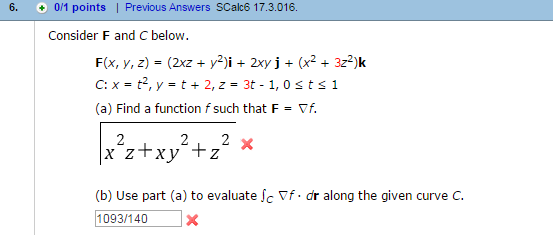 Consider F And C Below F X Y Z 2xz Y 2 I Chegg 