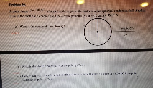 Solved A Point Charge Q 10 M Is Located At The Origin A Chegg Com