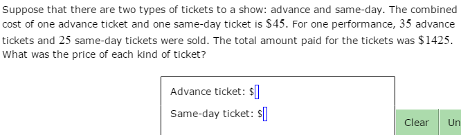 Solved Suppose That There Are Two Types Of Tickets To A S Chegg Com