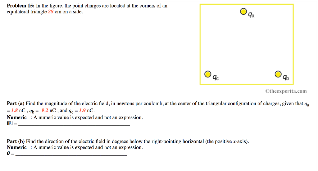 Solved Problem 15 In The Figure The Point Charges Are L Chegg Com