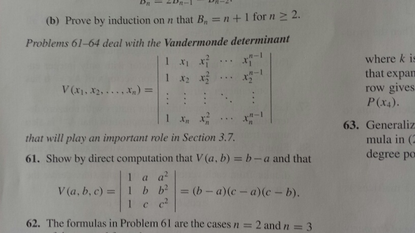 How Is The Result Of The Cofactor Expansion 2 Chegg Com