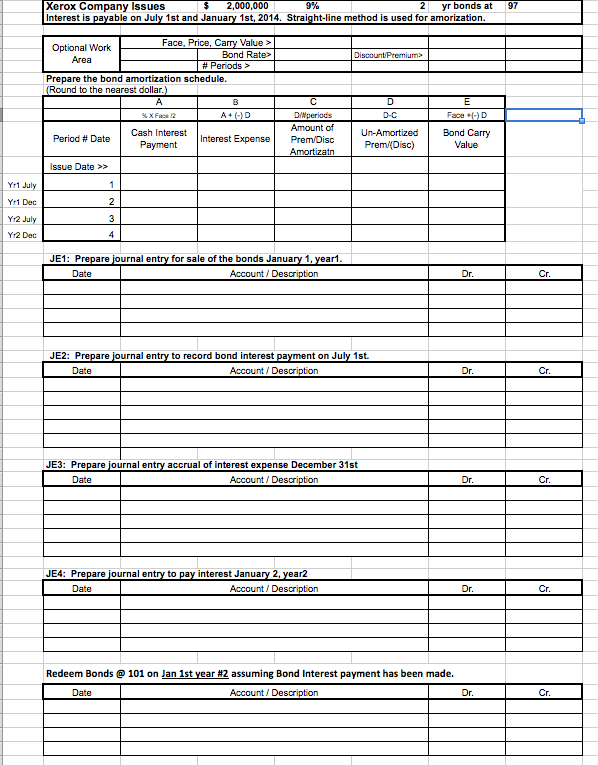 solved prepare a bond amortization schedule with the info bond amortization schedule
