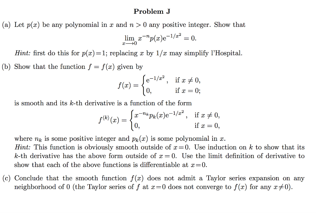 A Let P X Be Any Polynomial In X And N 0 Any Chegg Com