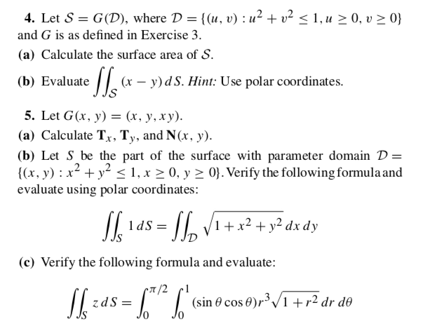 Solved 4 Let S G D Where D U V U2 2 31 U V2o Chegg Com