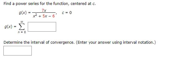 Solved Find A Power Series For The Function Centered At Chegg Com