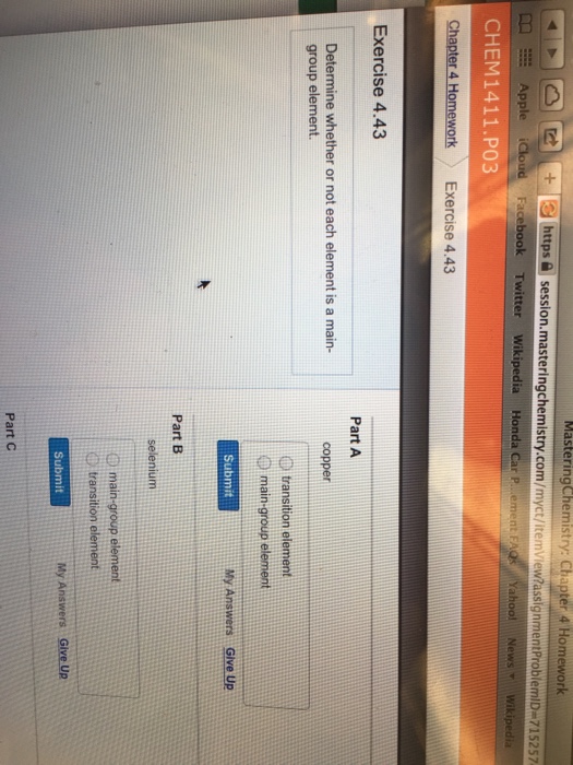 mastering chemistry homework 4 answers