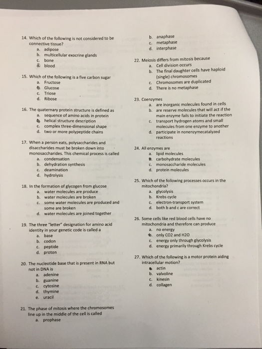 Solved 14 Which Of The Following Is Not Considered To Be Chegg Com