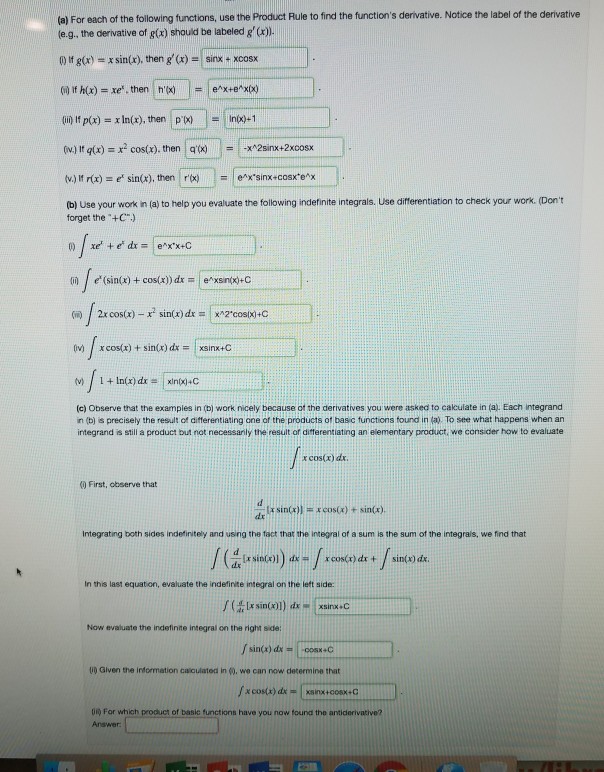 Solved For Which Product Of Basic Functions Have You Now Chegg Com