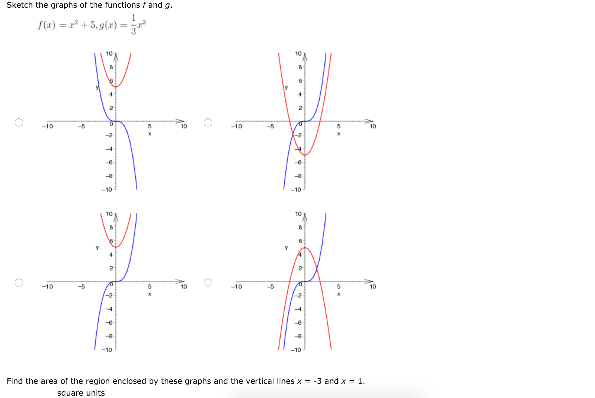 Solved Sketch The Graphs Of The Functions F And G F X Chegg Com