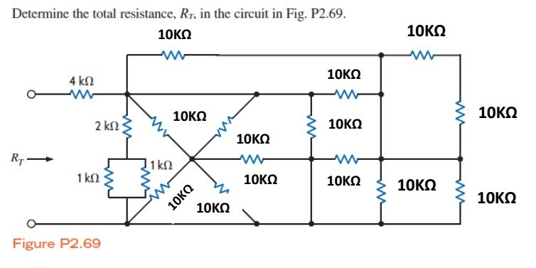 Solved: Determine The Total Resistance, Rr, In The Circuit ...