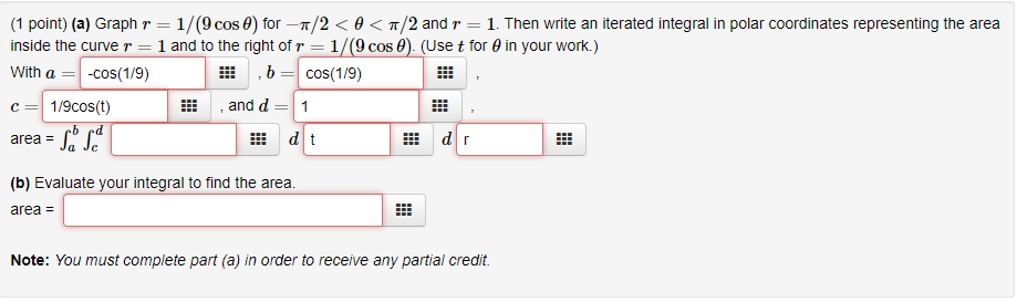 1 Point A Graph R 1 9 Cos 8 For P 2 8 P 2 Chegg 