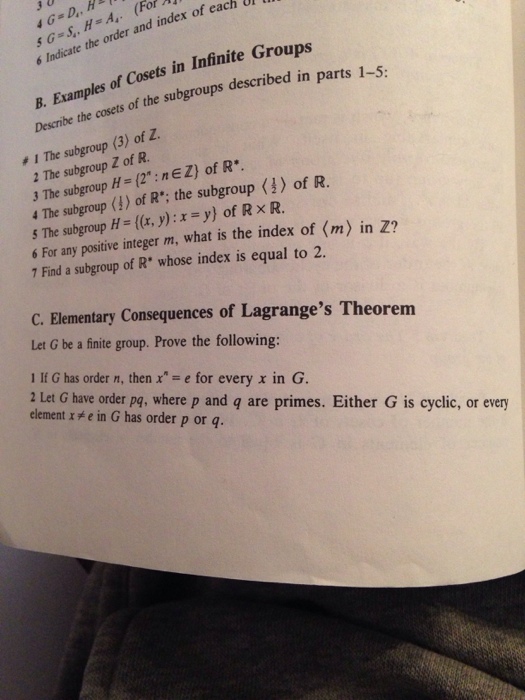 Solved Let G Be A Finite Group Prove The Following If G Chegg Com