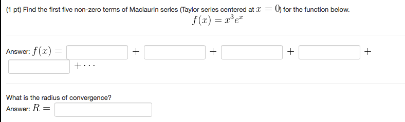 Solved 1 Pt Consider The Power Series Sum N 1 To Infi Chegg Com