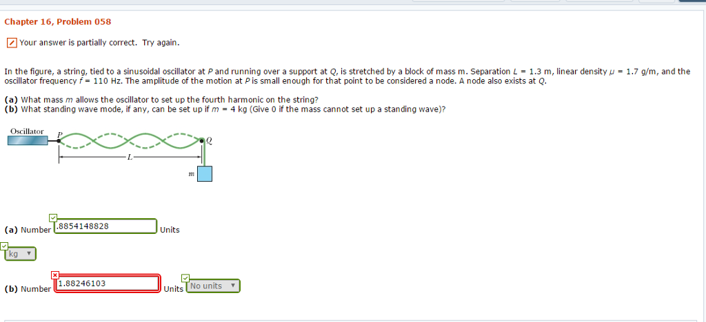 In The Figure A String Tied To A Sinusoidal Chegg Com