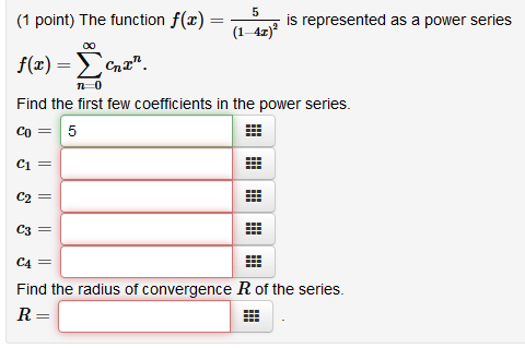 Solved The Function F X 5 1 4x 2f X 5 1 4x 2 Is Represe Chegg Com