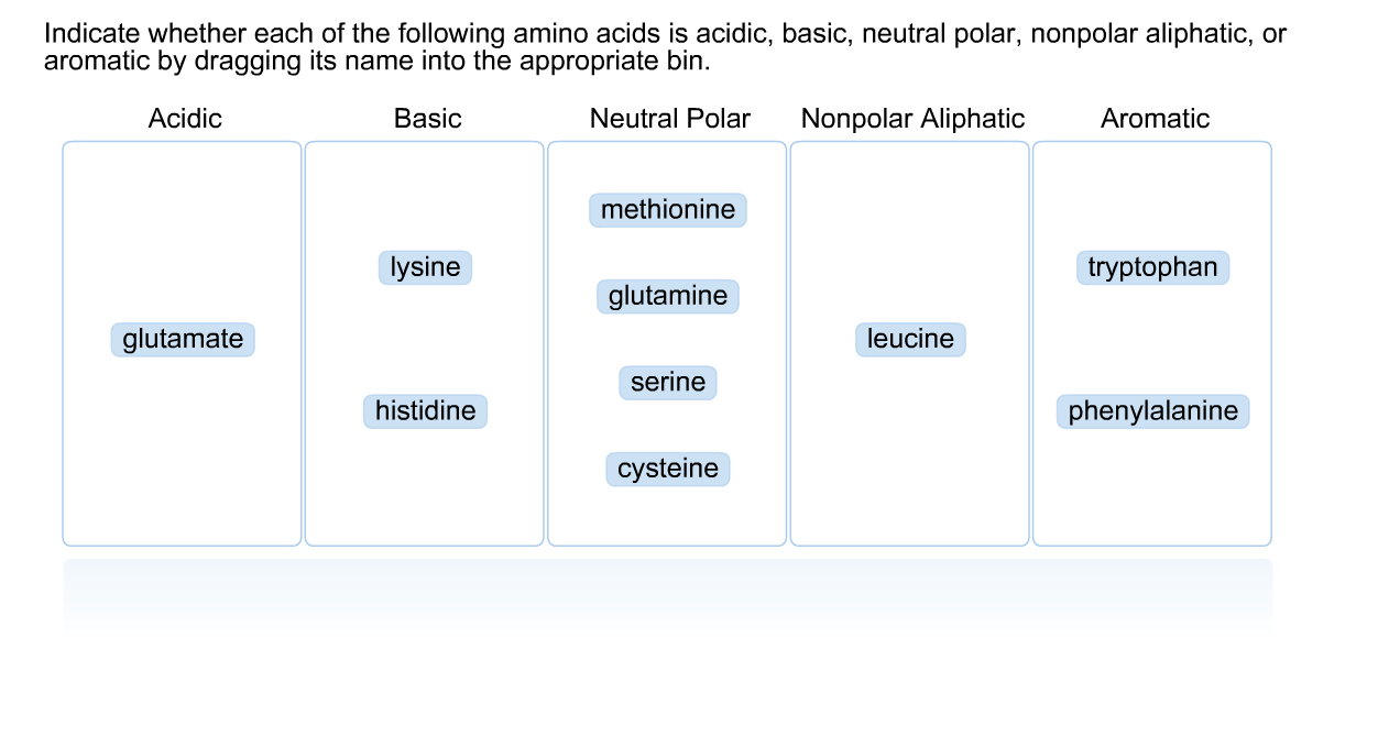 aliphatic amino acids list