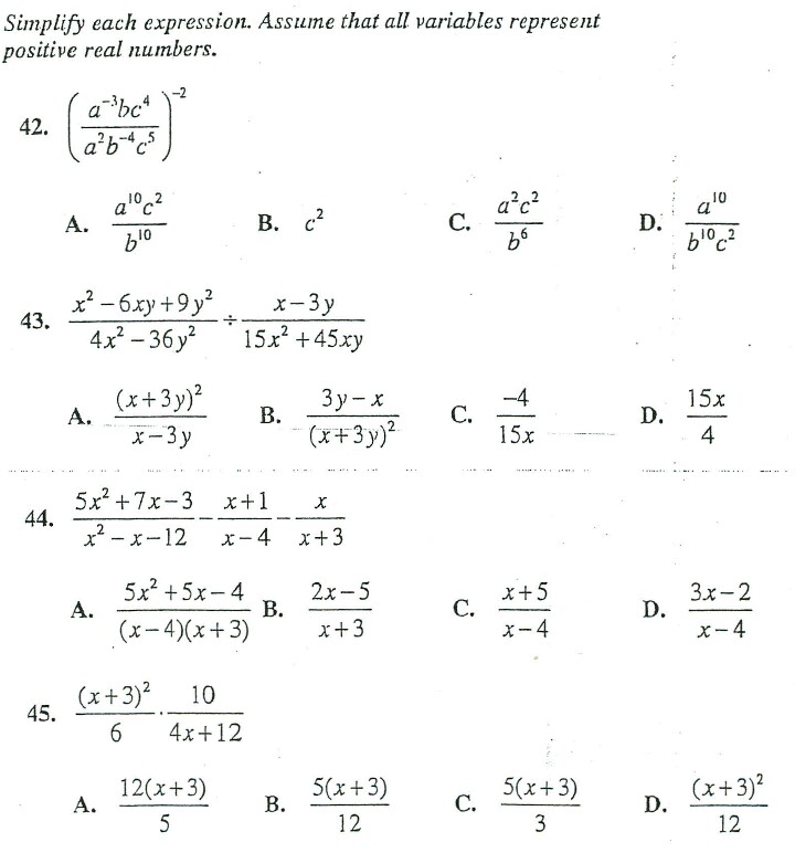 Simplify Each Expression Assume That All Variables Chegg 