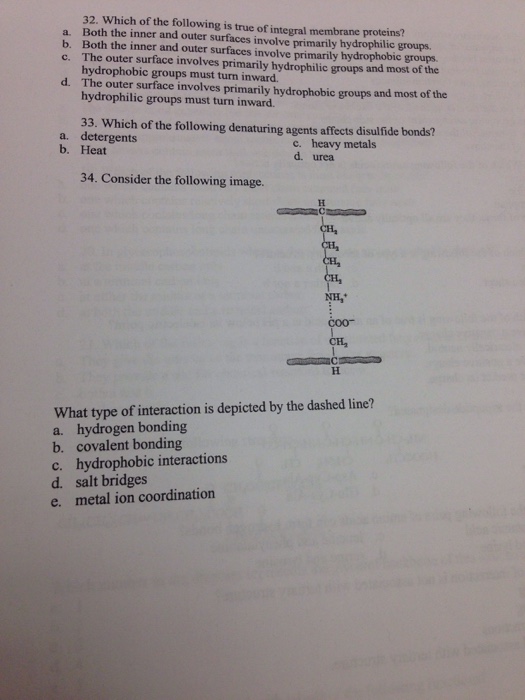 ♙ Which of the following is true of integral membrane proteins