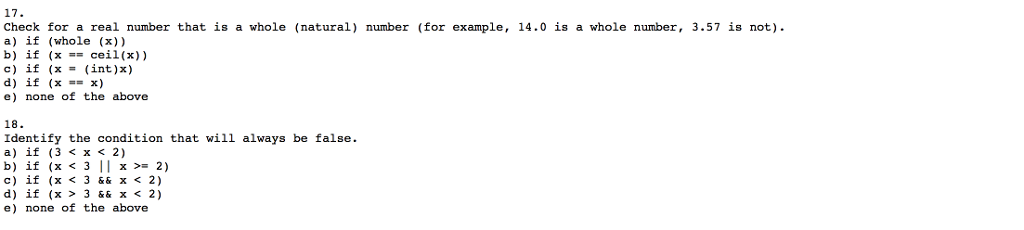 Solved Check For A Real Number That Is A Whole Natural
