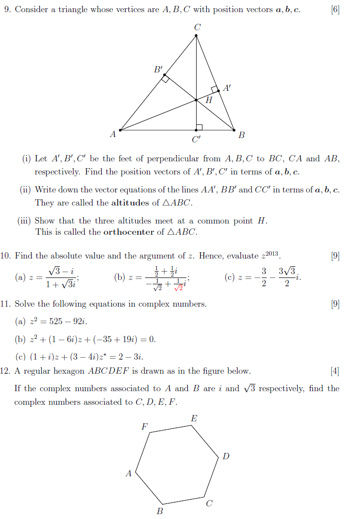 Consider A Triangle Whose Vertices Are A B C With Chegg Com