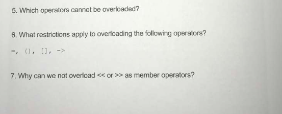 Which Operator Cannot Be Overloaded in C++?