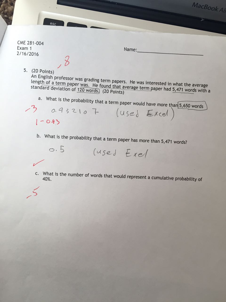 Was W Papers. Solved: English He Term An ... Professor Grading