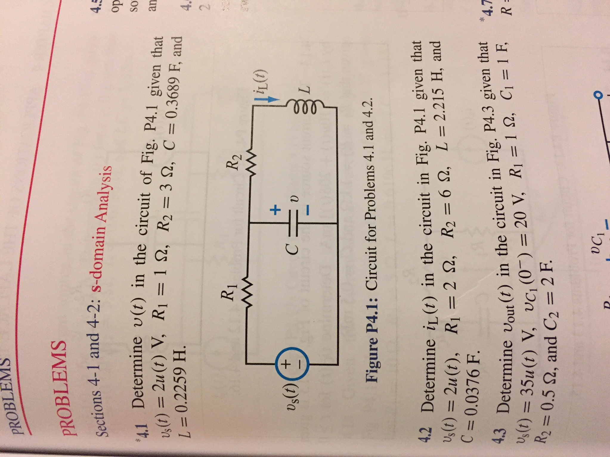 Solved Determine V T In The Circuit Of Fig P4 1 Given T Chegg Com