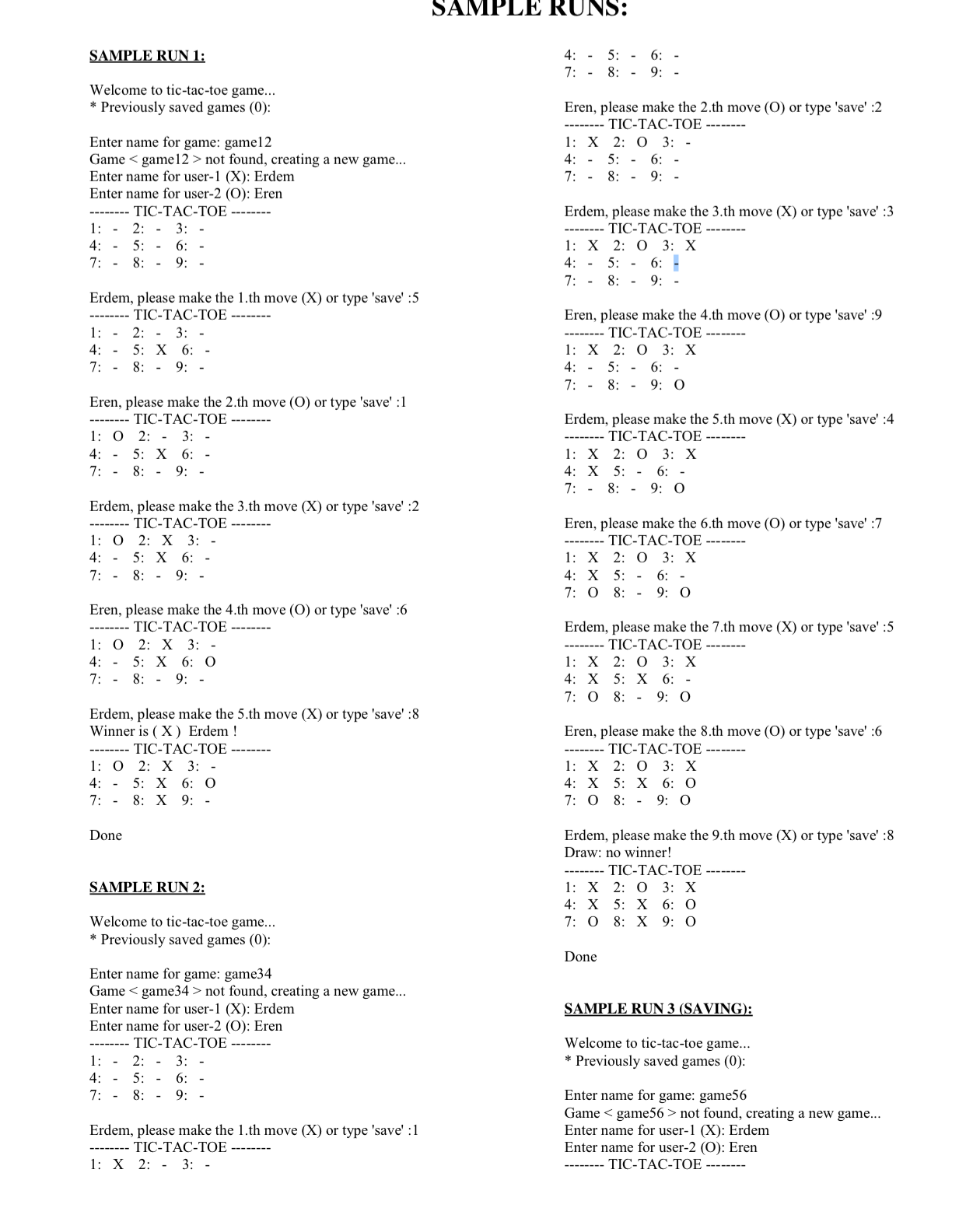 Solved PYTHON Question..Tic-Tac-toe.. My codes as below, but