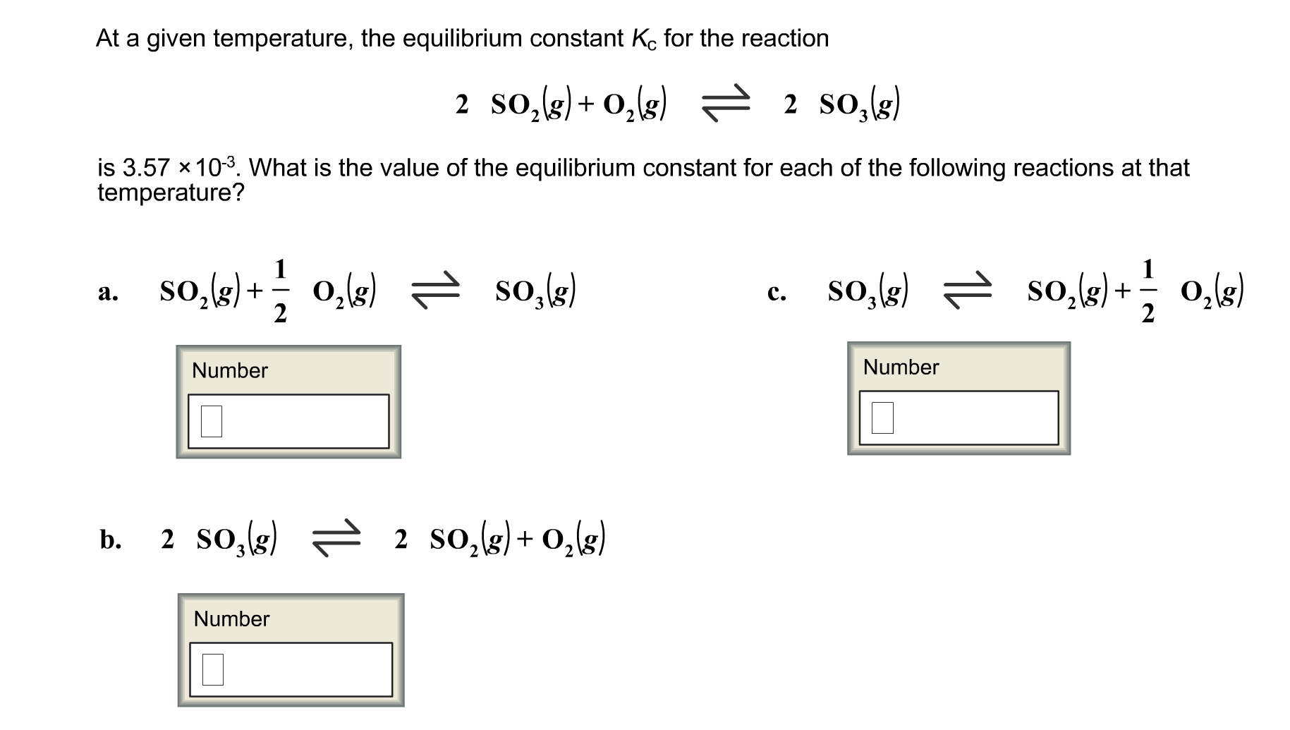 Solved: At A Given Temperature, The Equilibrium Constant K ...