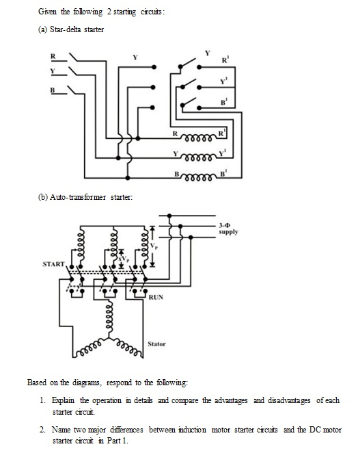 Star delta connection in motor terminal picture