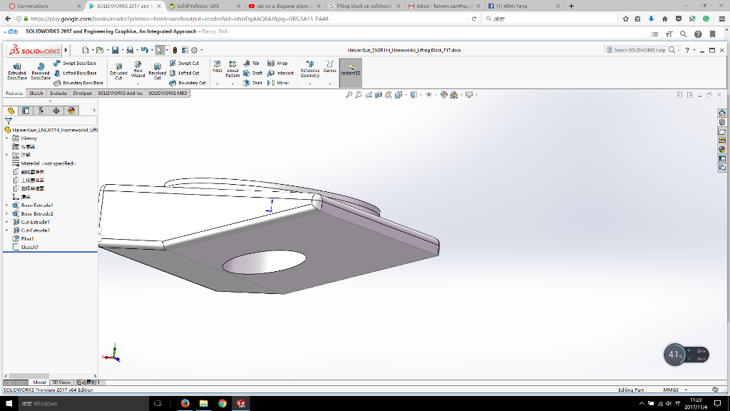 cut assembly solidworks with plane