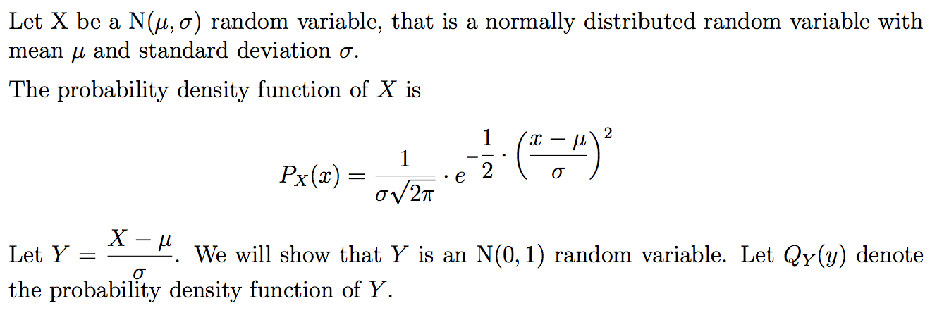 Solved Let X Be A N Mu Sigma Random Variable That Is Chegg Com