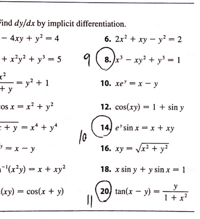 Solved Find Dy Dx By Implicit Differentiation 2x 2 Xy Chegg Com