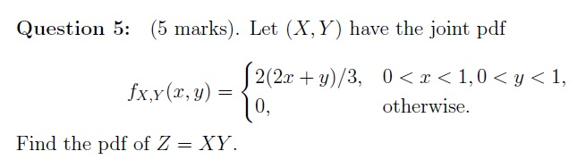 Solved Let X Y Have The Joint Pdf F X Y X Y 2 2 Chegg Com