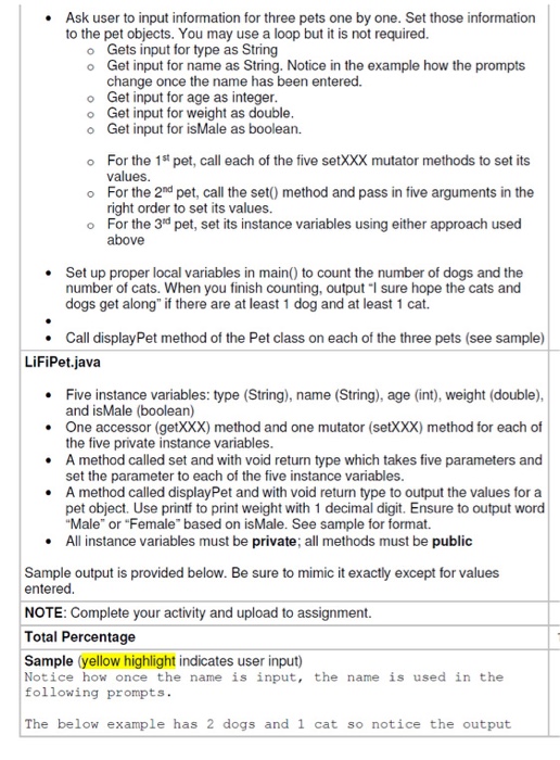 Java homework assignments image