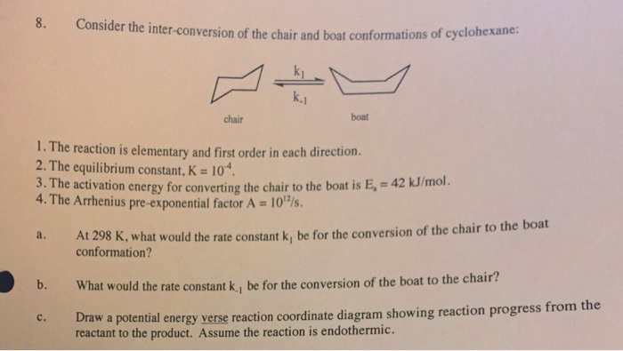 Solved Consider The Inter Conversion Of The Chair And Boa