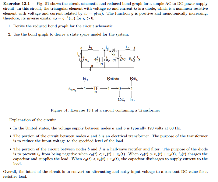 Shows The Circuit Schematic And Reduced Bond Graph Chegg Com