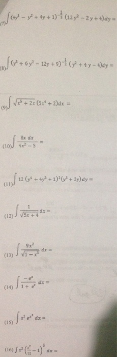 Solved Integral 4y 3 Y 2 4y 1 2 3 12y 2 2y 4 Dy Chegg Com