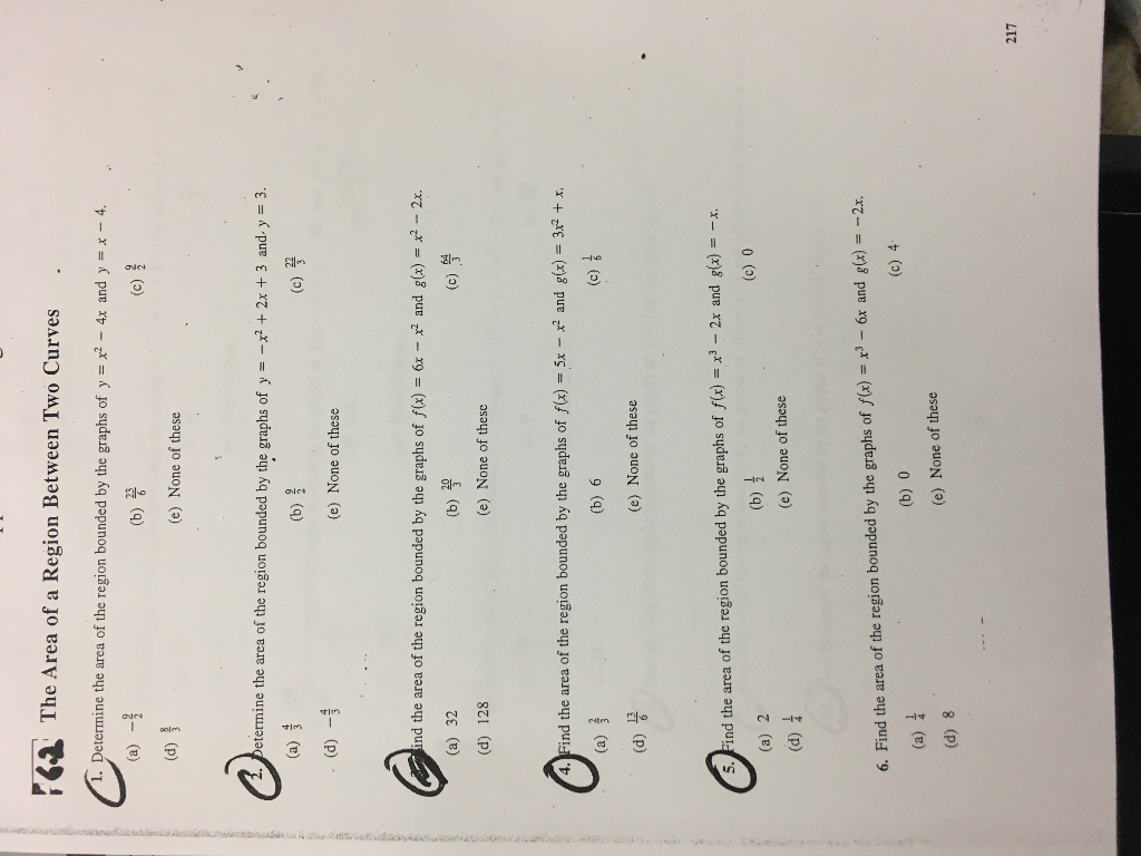 Solved Determine The Area Of The Region Bounded By The Gr Chegg Com