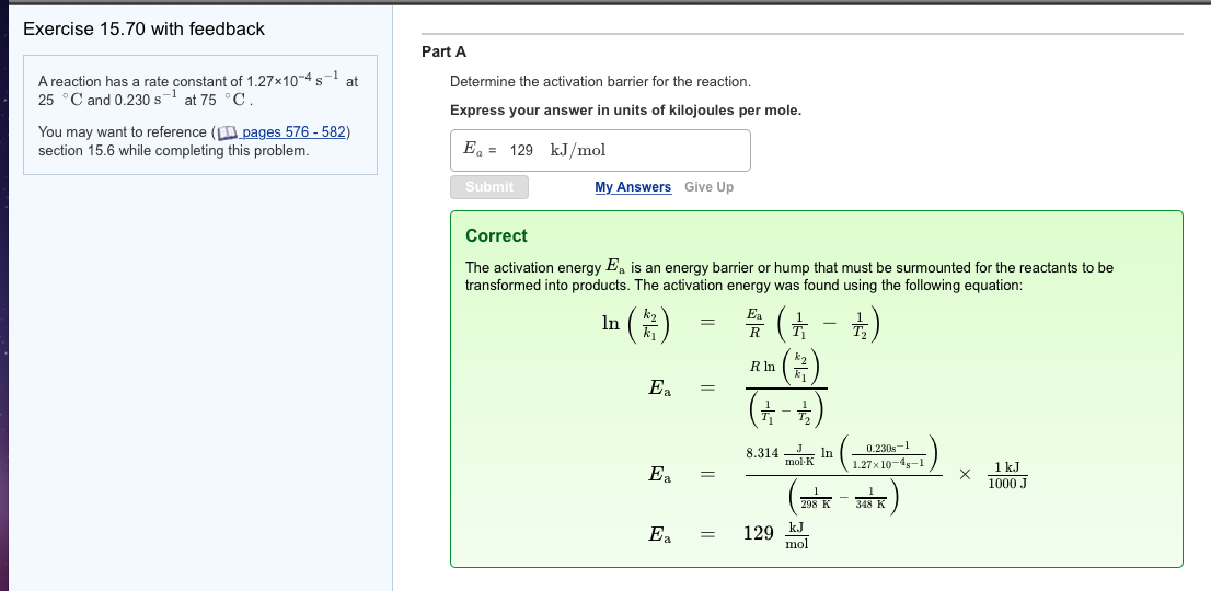Solved Mastering Chemistry Question 18