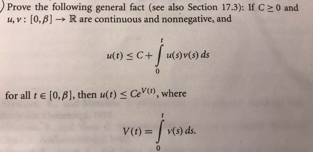 Solved Prove The Following General Fact See Also Section Chegg Com