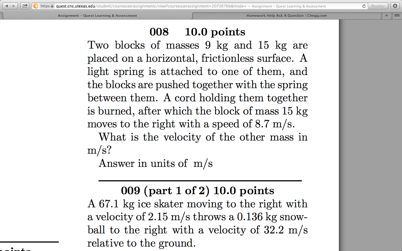 Quest online homework help