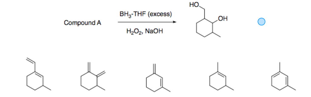 Solved Select The Structure For Compound A That Would Be Chegg Com