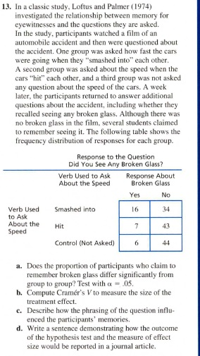 Key Study: Leading questions and the misinformation effect -  the car crash  study (Loftus and Palmer, 1974)