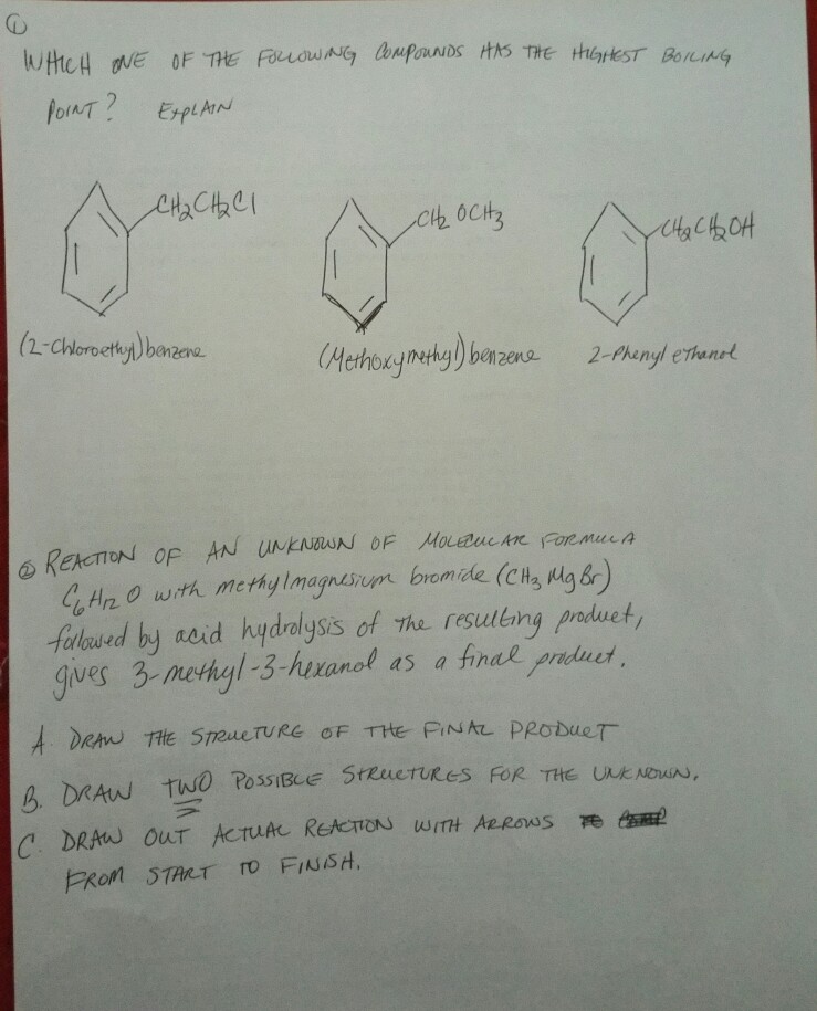 The Highe Has ... Of One Following The Solved: Which Compounds