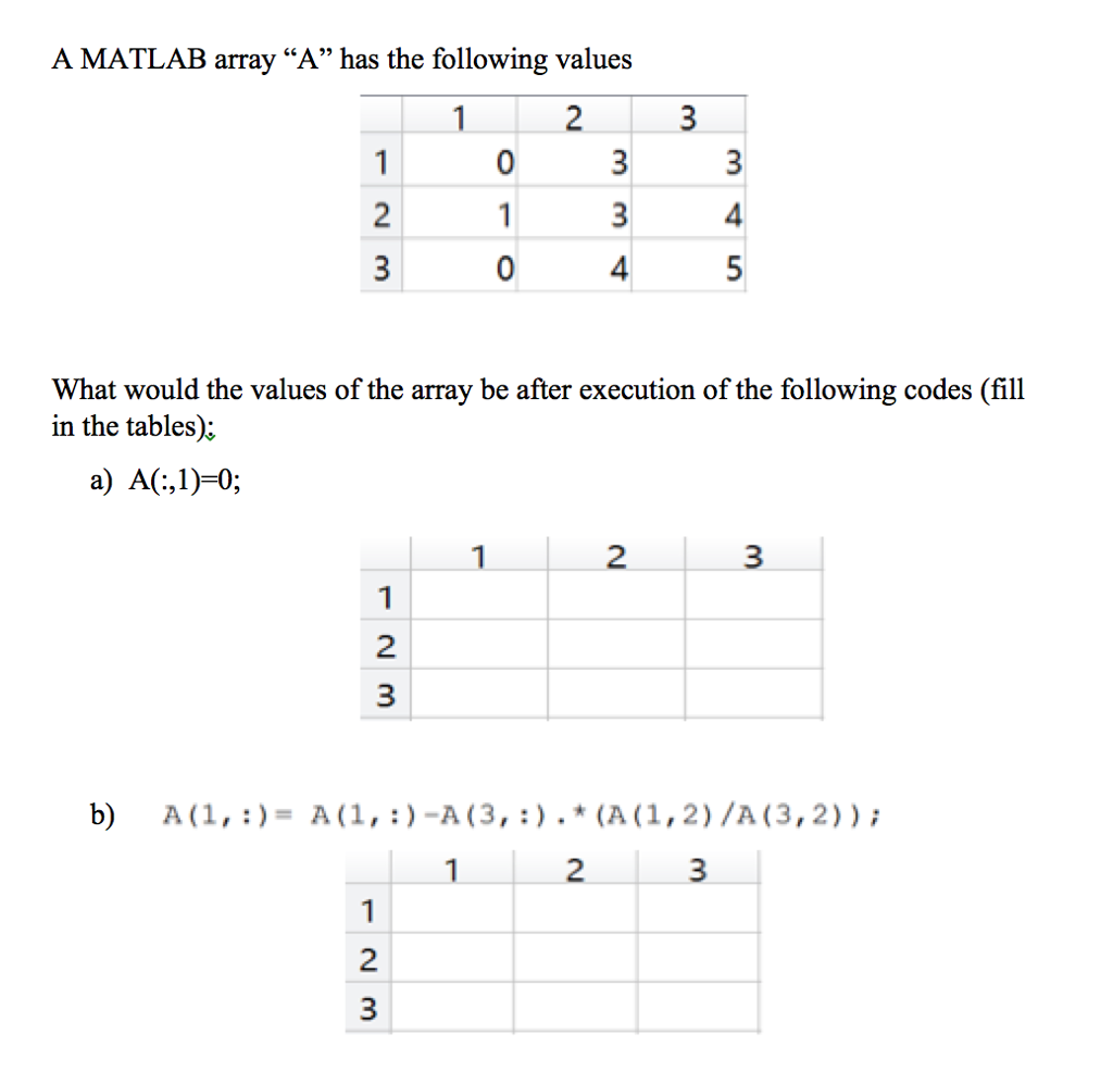 A matlab array