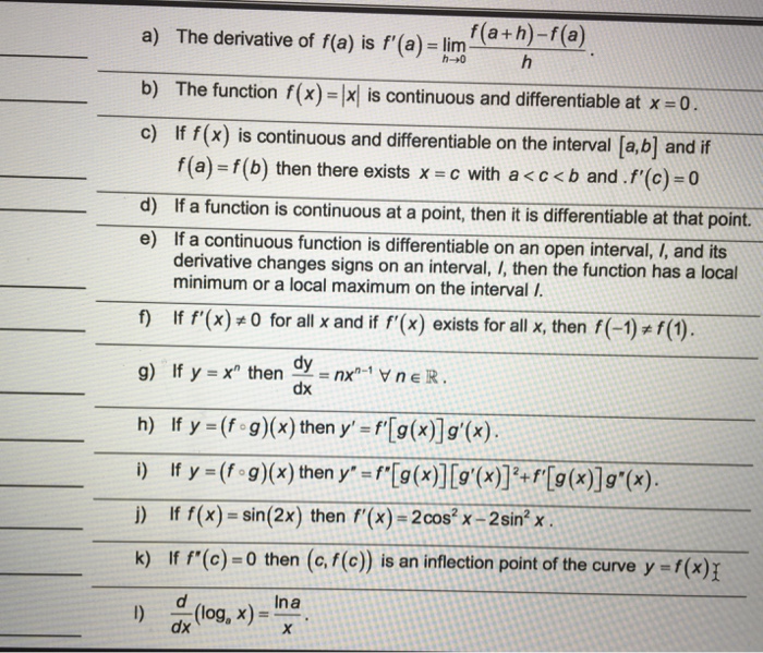 Solved Could Someone Check My Answers To These True False Chegg Com