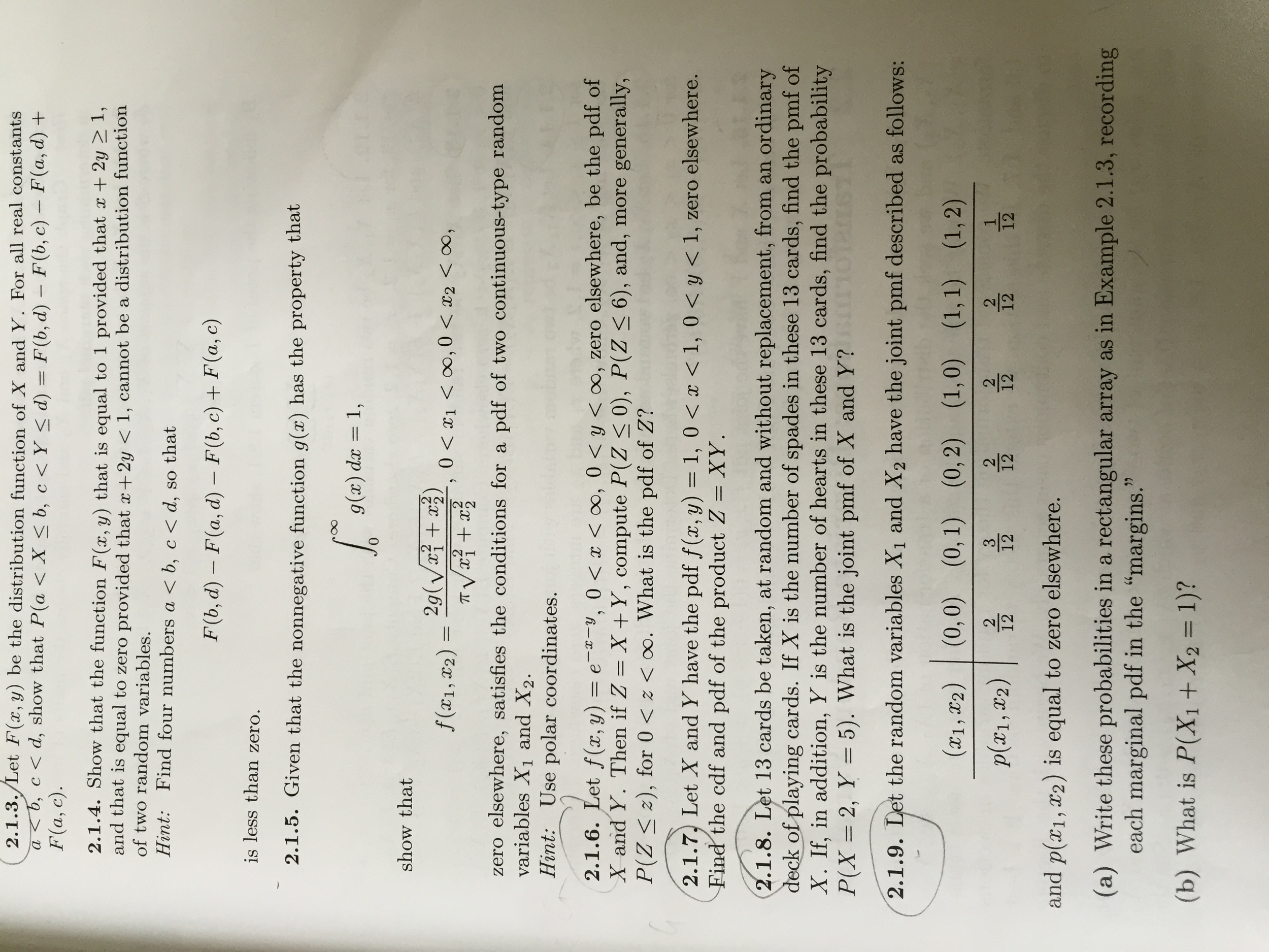 Solved Let F X Y Be The Distribution Function Of X And Y Chegg Com