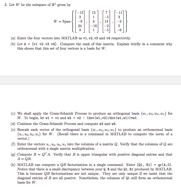 Hello This Is My Matlab Hw From Linear Algebra Co Chegg Com